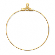 Zubeh&ouml;r aus Stainless Steel - Rostfreiem Stahl Ohrringe Creolen H&auml;nger Gold