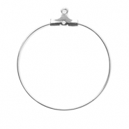 Zubeh&ouml;r aus Stainless Steel - Rostfreiem Stahl Ohrringe Creolen H&auml;nger Silver