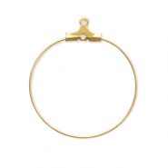 Zubeh&ouml;r aus Stainless Steel - Rostfreiem Stahl Ohrringe Creolen H&auml;nger Gold