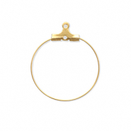 Zubeh&ouml;r aus Stainless Steel - Rostfreiem Stahl Ohrringe Creolen H&auml;nger Gold