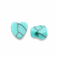 Perlen Naturstein Turquoise Heart Turquoise