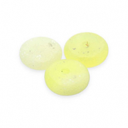 Perlen Naturstein Seraphinit Rondelle Yellow