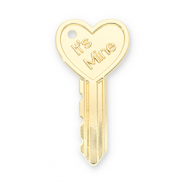 Statement-Anh&auml;nger Key Heart "It's mine" Gold