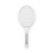 Statement-Anh&auml;nger Tennisracket Silver