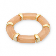 Armb&auml;nder aus Resin Gold-terracotta rose
