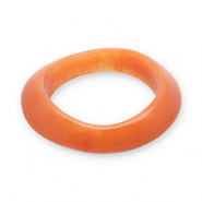 Armb&auml;nder Bangle aus Resin Flame orange