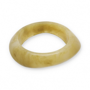 Armb&auml;nder Bangle aus Resin Mustard yellow