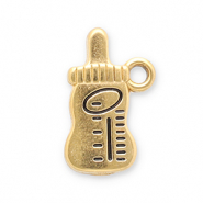 Anh&auml;nger aus Stainless Steel - Rostfreiem Stahl Baby Bottle Gold-black