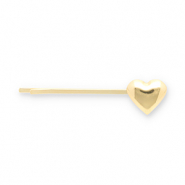 Haarschmuck Haarklammer Heart Gold