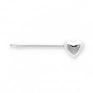 Haarschmuck Haarklammer Heart Silver