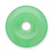 Anh&auml;nger Naturstein Achat Donut 16mm Green