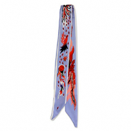Bandana Schal with Phoenix Sky blue-red-off white