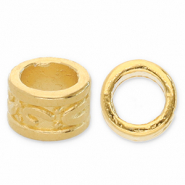 Perlen Metall DQ Tube Gold (Nickelfrei)