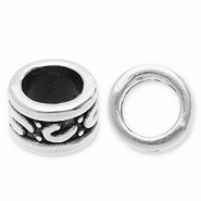 Perlen Metall DQ Tube Antik silber (Nickelfrei)