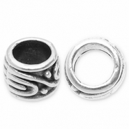 Perlen Metall DQ Tube Antik silber (Nickelfrei)