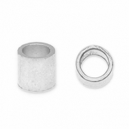 Zubeh&ouml;r Metall DQ Quetschperlen Tube Antik silber (Nickelfrei)