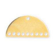 Anh&auml;nger Eco-brass&reg; Metall DQ Zwischenst&uuml;ck Gold (Nickelfrei)