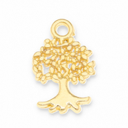 Anh&auml;nger Metall DQ Tree Gold (Nickelfrei)