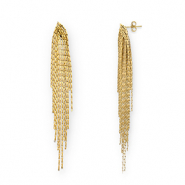 Stainless Steel - Rostfrei Stahl Ohrringe / Ohrstecker Gold