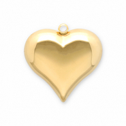 Anh&auml;nger aus Stainless Steel - Rostfreiem Stahl Heart Gold