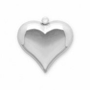 Anh&auml;nger aus Stainless Steel - Rostfreiem Stahl Heart Silver