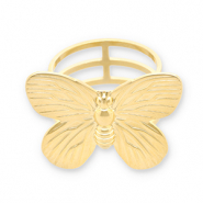 Stainless Steel - Rostfrei Stahl Schalringe Butterfly Gold