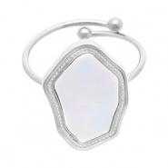 Stainless Steel - Rostfrei Stahl Ringe Silver-white