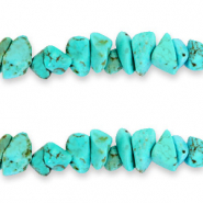 Perle Chips Steine Turquoise blue