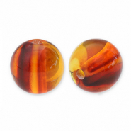 12 mm Perlen aus Acryl Topaz brown