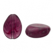 Perlen aus Acryl Drop Aubergine 