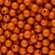 6 mm Perlen aus Acryl Shiny Terracotta red