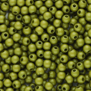 4 mm Perlen aus Acryl Shiny Olive green