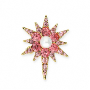 Broschen Star Gold-pink-white