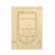 Holz Schmuck Reihbrett Natural (nat&uuml;rliche Farbe Holz)