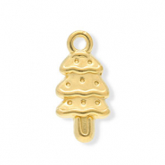 Anh&auml;nger aus Stainless Steel - Rostfreiem Stahl Christmas Tree Gold