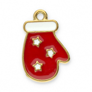 Anh&auml;nger aus Stainless Steel - Rostfreiem Stahl Glove Gold-red-white