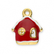 Anh&auml;nger aus Stainless Steel - Rostfreiem Stahl House Gold-red-white