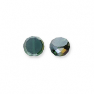Facetten Top Glas Perlen Dark green-AB coating
