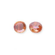 Facetten Top Glas Perlen Flame orange-AB coating