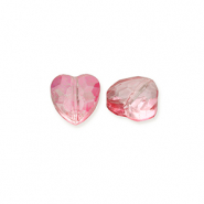 Facetten Perlen Fashion Heart Pink