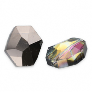 Facetten Perlen Fashion Hexagon Anthracite-AB coating