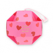 BY31&reg; (Geschenk-)Box f&uuml;r Schmuck Ball "A gift as lovely as you" Pink-red-gold-light pink