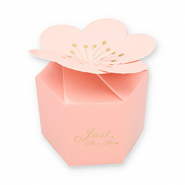 (Geschenk-)Box f&uuml;r Schmuck Flower "Just for you" Light pink-gold