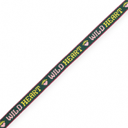 BY31&reg; Schmucktextband "Wild Heart" Dark green-light pink-yellow-purple