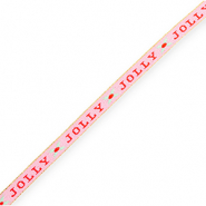 BY31&reg; Schmucktextband "Jolly" Light pink-red-mint green-gold