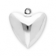 Anh&auml;nger Metall Gl&ouml;ckchen Heart Silver