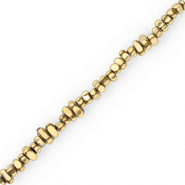 Perlen aus H&auml;matit Gold