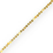 Perlen aus H&auml;matit Hexagon Gold