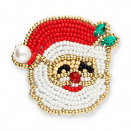 Broschen Santa Red-white-gold