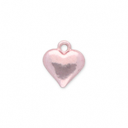 Anh&auml;nger Metall Heart Light Pink